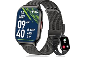 ZOSKVEE Smartklocka för män kvinnor svar/ringa samtal, 2 tums fitnessklocka med blodtrycksmätare fitnessmätare 110 + sportläg