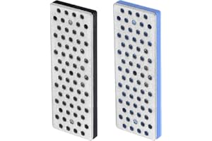 M METERXITY 2 Pack Ski Snowboard Diamond Stone - Ski Edge Files Sharpener Tool, Apply to Outdoor Snowboard (2.8", 240 Grit/360 Grit, 2 Colors)