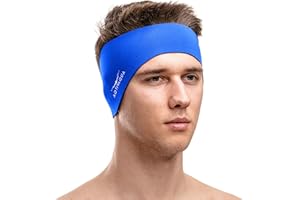 AqtivAqua Fascia per Nuoto — Fascia di Protezione per Le Orecchie — Fascia per Capelli — Tiene Fermi i Tappi per Le Orecchie