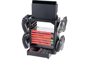 snakebyte Games Tower - Storage up to 10 Games + Space for your Switch Accessosieres (Nintendo Switch)
