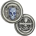 Memento Mori Coin Carpe Diem Momento Mori Coin Stoic Challenge Coins Stoicism 3D Skull Cion Stoic Reminder Token Daily Stoic Gifts For Man Women Cool Silver EDC Medallion