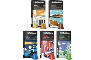Il caffè italiano - Kapsułki kompatybilne z Nespresso 120 - Zestaw degustacyjny Tour of Italy o różnej intensywności - Frhome