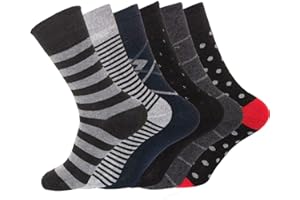 VEARZ Mens Diabetic Socks Non-Elastic Comfort Soft Top Sock Size UK 6-11 M814