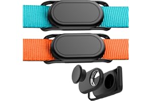 DDJ [2 Pack] Dog Collar Holder for Samsung Smart Tag 2, Dog GPS Tracker Waterproof Silicone Case for Galaxy Smarttag2, Anti-Lost and Scratch Resistant, for Cat, Pet, Fits Different Width Collars
