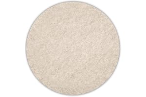 ESTA-Design Filz Platzset Tischset Untersetzer rund (5 Farben wählbar) Woll Filz rund Ø 40 cm Filz Stärke 5mm abwaschbar TOLLE QUALITÄT (beige meliert)