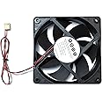 4 DOT FOURDOT COOLINGS 120mm 5Inch Axial Cabinet Cooling Fan 12V Model-12025 (3000RPM Fan with Motherboard Connector)