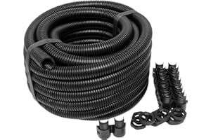 MCG INDUSTRIAL 10 Metre 20mm Flexible Conduit Tube Contractor Pack with 10 Glands and Locknut