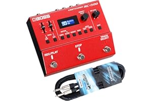 Boss RC-500 Loop Station Looper Pedal + Keepdrum Guitar Cable 3 m