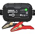 NOCO GENIUS5UK, 5-Amp Fully-Automatic Smart, 6V and 12V Charger, Maintainer, and Battery Desulfator with Temperature Compensation