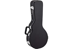 Ortega Guitars Economy Mandolin Hardcase - Tasche für F-Style Mandoline - Höhe 71 cm - Vinyl, Schwarz (OMCSTD-F)