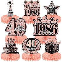 AIVEKE Compleanno Coriandoli - 40th Coriandoli Decorazioni Tavola Compleanno Glitter Oro Rosa Decorazione da Tavolo HHAPPY BIRTHDAY Decorazioni per Anniversari Matrimonio