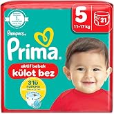 Prima K&uuml;lot Bez, 5 Numara Bebek Bezi, 21 Adet
