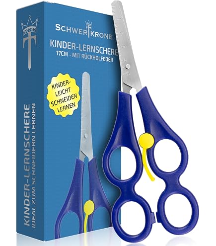 LIQWEI Set di 3 forbici ad anello, 14 cm, design adattivo, autoaprendenti, colorate, per bambini, per destrorsi e mancini, per bambini e adulti (rosa