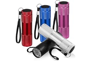 Kssvzz 5 st Mini LED-ficklampor, barnficklampa med snodd, ficklampa ficklampa nyckelring för camping, vandring