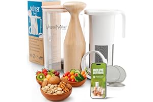 Vegan Milker Filtre Passoire Multifonction – Lait Végétal Maison Avoine, Amande, Soja et Riz | 1L en 1 Minute 100% Naturel avec 3 Filtre | Compatible Mixeur | Ebook Recettes Inclus | Mülsi Soul