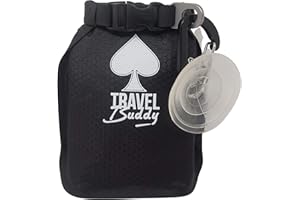 Ace Travel Buddy Sac Porte-Savon de avec Mousqueton et Ventouse | Étanche, Ultraléger, Parfait pour Les Douches de Camp ! (Petite)