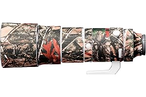 easyCover - Lens Protection Camouflage Cover - Objektivschutz - Schutz für Ihr Kameraobjektiv - Geeignet für Sony FE 200-600 F5.6-6.3 G OSS - Wald Camouflage