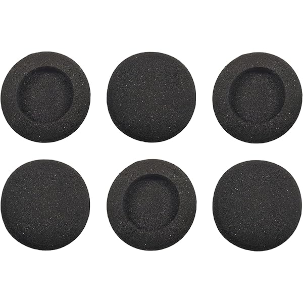 10 Paia Cuscinetti Auricolari In Spugna Per Cuffie - Ricambio 50 Mm, Morbidi E Isolanti, Colore Nero - Foto 3