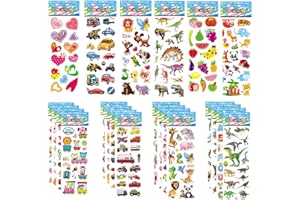 SYOLEE 30 Sheets Puffy Stickers for Kids Children 3D Stickers for Party Bag Fillers Rewarding Gifts Scrapbooking (Random Styles)
