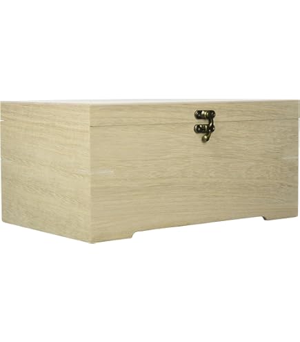 Scatola In Legno Di Pino Glorex - 23x11x9 Cm Con Chiusura, Per Decorare - Foto 2