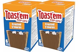 TOASTEM POP-UPS Toast'em Pop-Ups Frosted Smores 288g x 2 Packs | 6 Toaster Pastries per Box | Toaster Pastries | American | Similar to Pop Tarts
