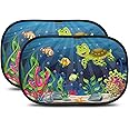 Tendine parasole bambini Buio Ottimale con protezione UV certificata - Parasole bambini accessori auto, 2 pezzi 51x31cm, prot