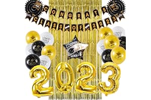 SUNBEAUTY 2023 Abschlussfeier Party Dekoration Congrats Graduation Partydeko 2023 Abitur Graduierung Deko