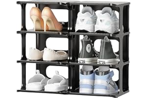 HAIXIN Etagere Chaussure, Range Chaussures empilable, Meuble Chaussure en Plastique, étagère Chaussures à 8 Niveaux Boite Rangement Chaussures Peu encombrante Porte Chaussures