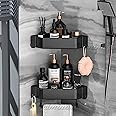 Fulminare Self-Adhesive Aluminium Bathroom Corner Shelf Rack Bathroom Corner Organizer Stand Bathroom Organisers Storage Racks Bathroom Shelf/Shelves Corner (Bishop)