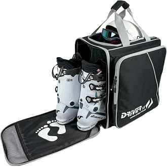 Sac à Dos Pour équipement De Ski Et Snowboard ZOUNICH - 55L - Compartiments Séparés Pour Chaussures, Casque, Veste, Lunettes, Gants