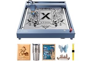 xTool D1 Pro Incisore Laser - CNC Incisore laser e Taglierina Laser, 24000 mm/min, 4 Interruttori di Fine Corsa, Incisione Laser per Legno, Vetro, etc (430x400mm)