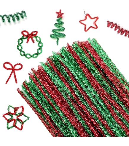 JijAcraft Scovolini Glitter Oro 100 Pezzi – 6 Mm X 30 Cm In Filo Di Ciniglia Per Decorazioni Fai-da-te E Lavoretti Bambini