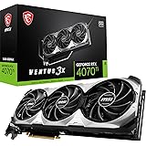 MSI Geforce RTX 4070 Ti Ventus 3X 12G Oc Gaming Graphics Card-12Gb Gddr6X,2655 Mhz,Pci Express Gen 4,192-Bit,3X Dp V 1.4A,Hdm