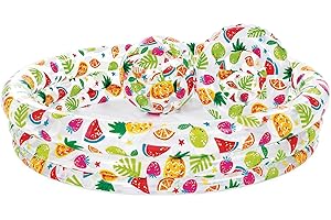 Intex - Piscina, flotador y pelota 51 cm - 132x28 cm & 248 l/agua, Multicolor