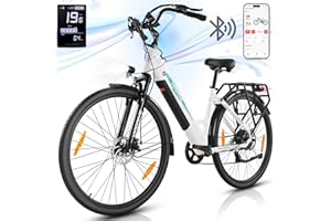 ‎VIPDRIVE Vipdrive E Bike City, Elektrofahrräder für Damen und Herren, Electric Bike mit 48V 15Ah Batterie, 3 PAS & Tempomat Modus, LCD-Display mit USB-Ladebuchse, 250W Motor & 85NM, up to 100km, 28 Zoll