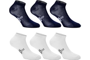 LANCETTI - 6 Paia Calzini Corti Sneaker per Uomo o Donna, Fantasmini in Cotone Filo di Scozia