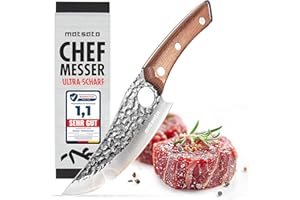 Matsato Küchenmesser Scharf, Kochmesser Messer Original für Küche Messer Original Knife Perfekt zum Schneiden und Zerkleinern