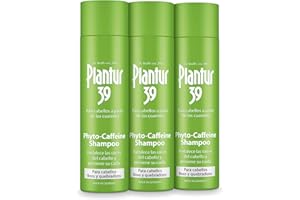 Plantur 39 Phyto-Caffeine Shampoo I Champú Cafeína Previene y Reduce la Caída del Cabello 3x 250ml | Para Cabello Fino y Quebradizo | Fórmula Galénica Única que Favorece el Crecimiento del Cabello