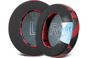 SOULWIT żel chłodzący nauszniki zamienniki poduszek do słuchawek Anker Soundcore Life Q30/Q35, poduszki nauszników z tkaniny lodowego jedwabiu, pianka izolująca hałas o dużej gęstości