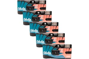 Celestiaprix Cámara de un Solo Uso 27 exposiciones con Flash Pack de 5