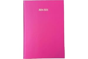 ARTH Academic Diary 2024-2025 A4 Week to View Appointment Mid Year Planner - Pink