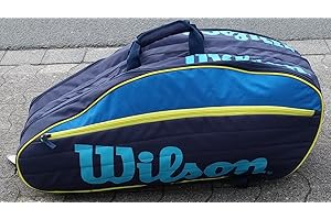 Wilson Tour IV 12 Pack Blue/Yellow Tennistasche
