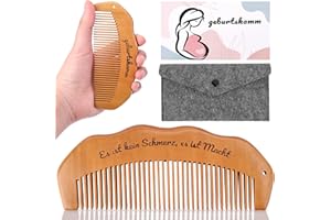 GADITIEK Pettine per nascita, legno, regalo incinta, alleviare ansia, sollievo dolore naturale, stress incinta