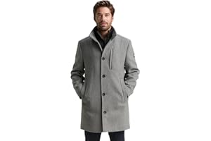 TOM TAILOR Herren 1046983 2-in-1 Wollmantel mit abnehmbarer Innenjacke