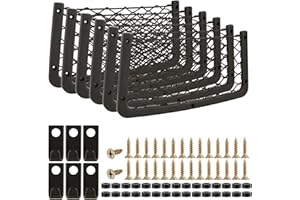 YOUNTHYE 6PCS Storage Nets for Campervans, 36x18CM Elastic Van Storage Solutions, Van Cargo Net with Plastic Frame, Car Storage Mesh Bags for Car Caravan Motorhome