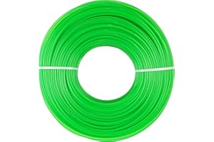 OYAYUBI Mähfaden Trimmerfaden, Durchmesser 2,0 mm, Länge 100 m, rund, für effiziente Rasenpflege, Grün Rasentrimmer Freischneider Fäden