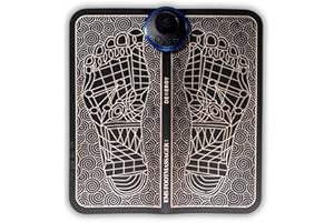 DEMERGY EMS Masajeador de Pies Eléctrico 8 modos,19 niveles intensidad | Alivio de la Fascitis Plantar | Elimina el Dolor, la rigidez y mejora la circulación | Piernas Cansadas Alfombra reflexologia