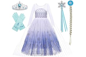BanKids Królowa Śniegu Księżniczka Elsa, kostium na urodziny, imprezę, Halloween, Cosplay, sukienka dla małych dziewczynek w wieku 2-10 lat