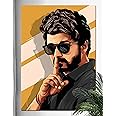 Thalapathy Vijay Poster Sticker for Wall | Tamil Actor Vijay Poster Stickers for Room Decoration