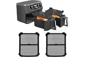 BAFIWU 2 Stück Silikon Spritzschutz für Ninja Foodi Max Dual Zone AF400EU and AF451EU,Wiederverwendbar Airfryer Zubehör Heißluftfritteuse Zubehör Spritzschutz für Schützt Heizspirale und Lüfter